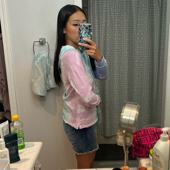 NWOT! Tie dye Pullover Drawstring Hoodie - Picture 2 of 7